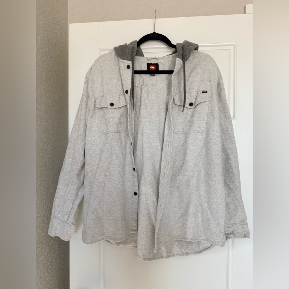 Quiksilver Gray Hooded Jacket